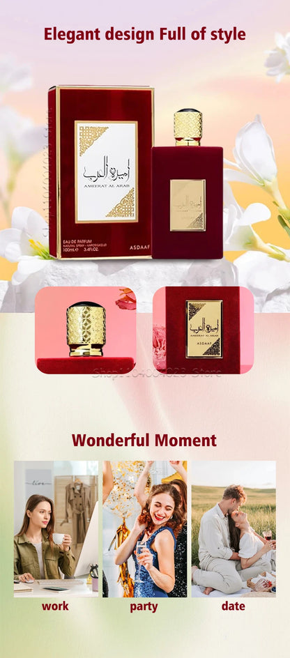 Lattafa Asdaaf Ameerat Al Arab Eau de Parfum Spray For Women Original High Quality Arabian Perfume Longlasting Attract Women Men