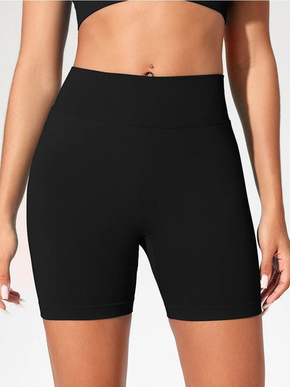 Summer High Waisted Yoga Shorts Fashionable and Sexy Running Fitness Pants Solid Color Yoga Leggings