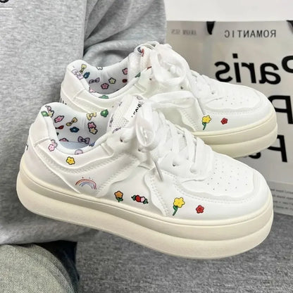 Stylish Light Trends 2025 Round Toe High on Platform Shoes for Women Designer Luxury Daily Routine New In 39 Woman Footwear Sale