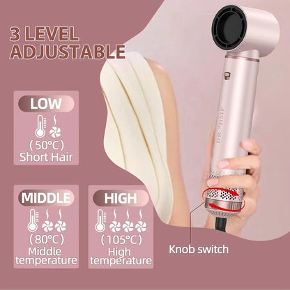 Hair Dryer 5-In-1 Electric Hair Comb Negative Ion Straight Curler Brush Blow Dryer Air Comb Hair Styling Tools Complete Set