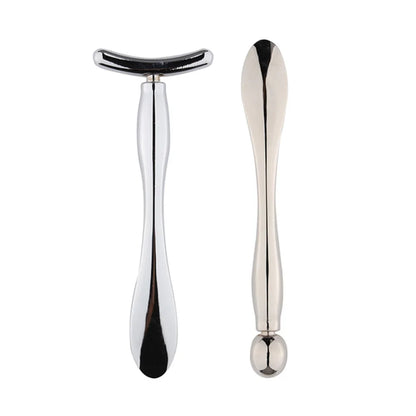 2in1 Mini Eye Massage Stick Face Lifting Massage Anti Cream Eye Pouch Dark Circles Spoon Applicator Facial Mixing Scoop Tool