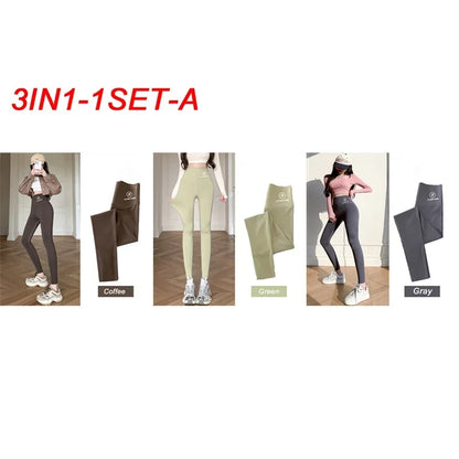 M-XL Shark pants women wear spring  autumn winter thin high-waisted belly lift hip yoga Barbie tights small feet black leggings
