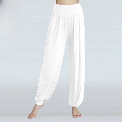 1PCS Women's Elastic Loose Casual Cotton Soft Yoga Sports Dance Pants Comfortable And Breathable