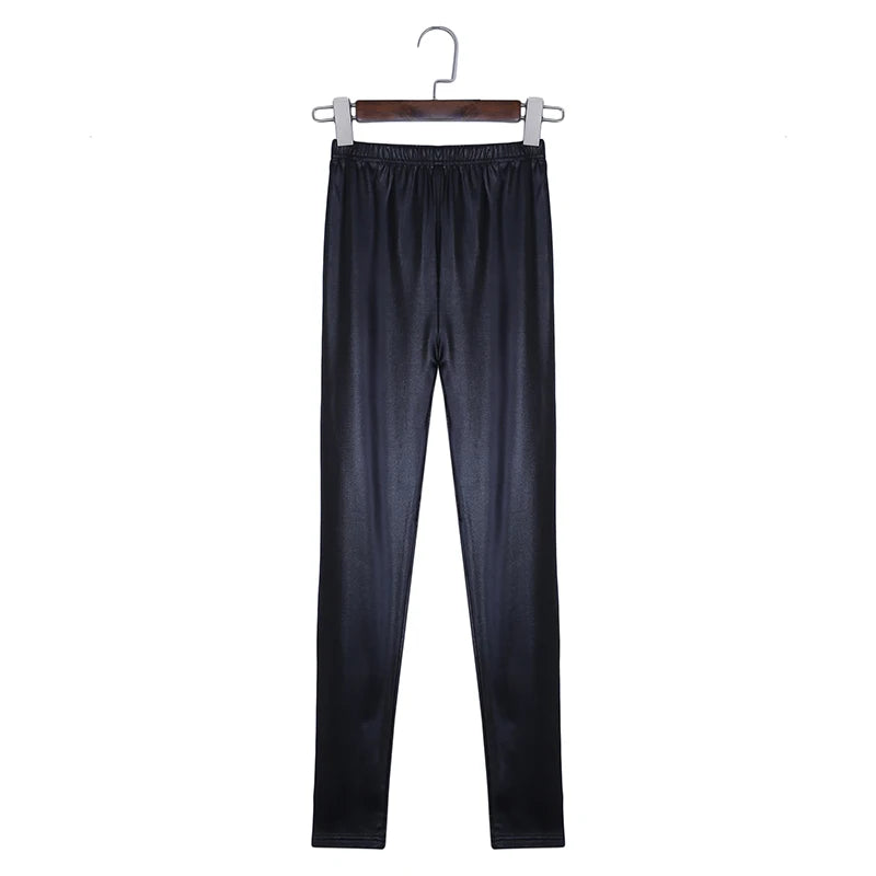 Women Seamless Leggings Elastic Slim Fit Tight Pants Female Solid Color Thin Style Workout Cropped Pants Sexy For Ladies