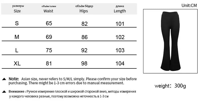 Summer New Women's Trousers Black Sexy Slim Hip-lifting Bell Bottoms Streetwear Fashion Female Versatile Pants Knitted Clothing