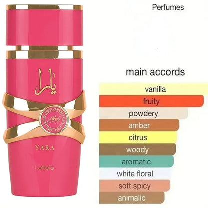 Original Lattafa Yara Candy Eau de Parfum EDP Spray for Women Spray 3.4 oz / 100 ml NEW Long-lasting best gift