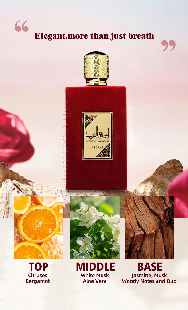 Lattafa Asdaaf Ameerat Al Arab Eau de Parfum Spray For Women Original High Quality Arabian Perfume Longlasting Attract Women Men