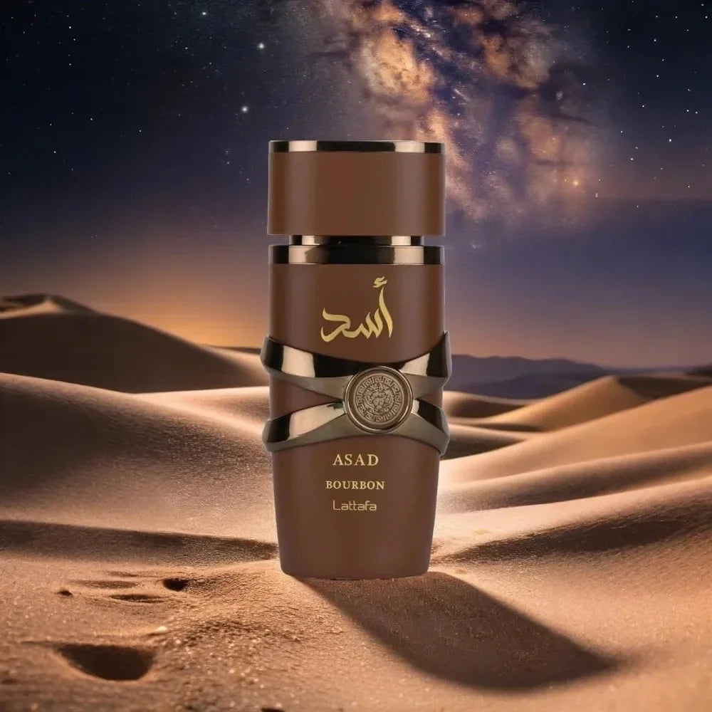 Lattafa Asad Bourbon for Unisex Eau de Parfum Spray, 3.4 Ounce / 100 ml NEW IN BOX