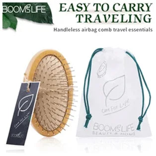 Personalized Name Boar Bristle Roller Hair Brush Cork handle Women Round Rolling Brush Barrel Curling Straight Twill Hair Comb