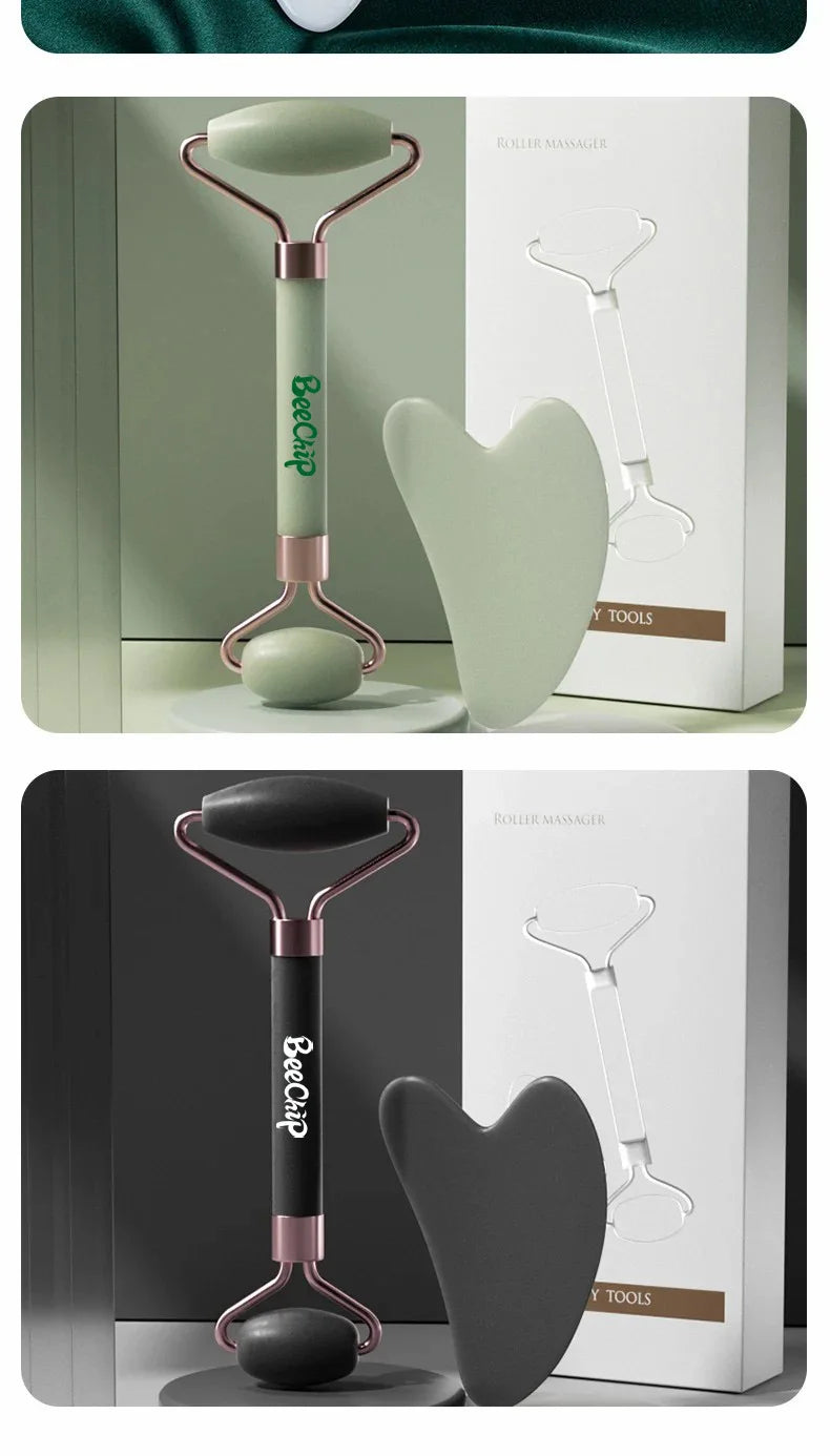 Roller & Gua Sha, Face Roller, Facial Roller Skin Care Tools Massager Resin Facial Massage For Face, Eyes, Neck, Body