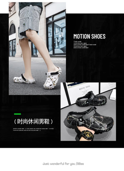 Men Shoes Slippers Men Garden Flat Sandals Platform Sandals Man Summer Sandals 2024 Male Sneakers Outdoor Flip Flops Home Clogs