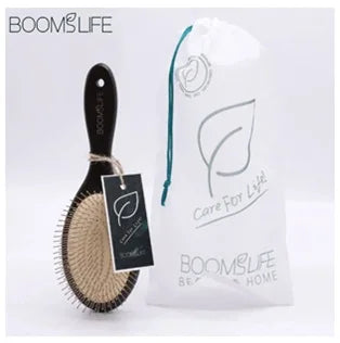 Personalized Name Boar Bristle Roller Hair Brush Cork handle Women Round Rolling Brush Barrel Curling Straight Twill Hair Comb
