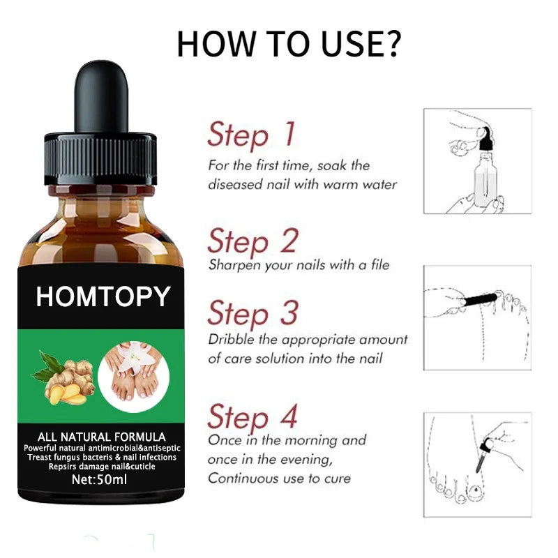 7 Days Nail Fungal Treatment Serum Oil Foot Toe Nail Fungus Removal Serum Repair Onychomycosi Anti Infection Uñas Care Products