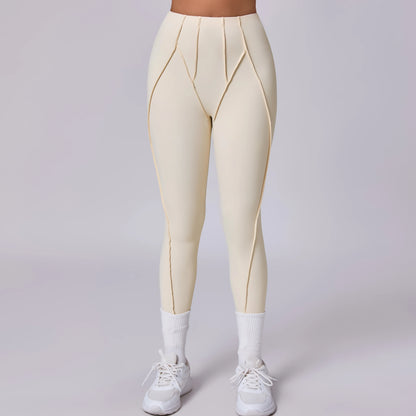Women Nude Straps Yoga Pants Squat Proof Workout High Waist Leggings Fitness Pant Female Active Wear Legging