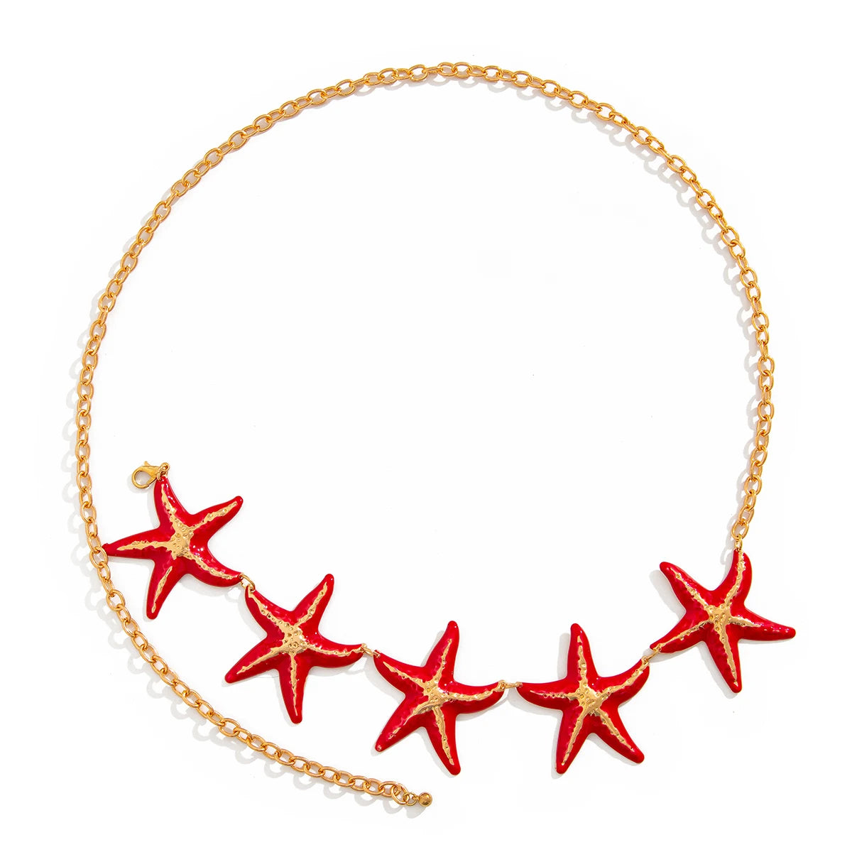 KunJoe Sexy Creative Beach Starfish Waist Chain for Women Bohemian Star Belly Chain Summer Body Jewelry Bikini Dress Belt New