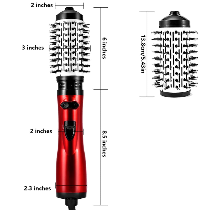 Electric Hair Styling Powerful Hair Dryer Brush Curl and Straighten and Curling Hair Professional Hot Air Brush