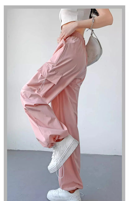 Cargo Pant Women Wide Leg Pants Summer Autumn Fashion Female High Waist Streetwear Loose Casual Pants Straight Trousers