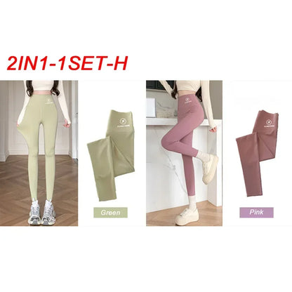 M-XL Shark pants women wear spring  autumn winter thin high-waisted belly lift hip yoga Barbie tights small feet black leggings