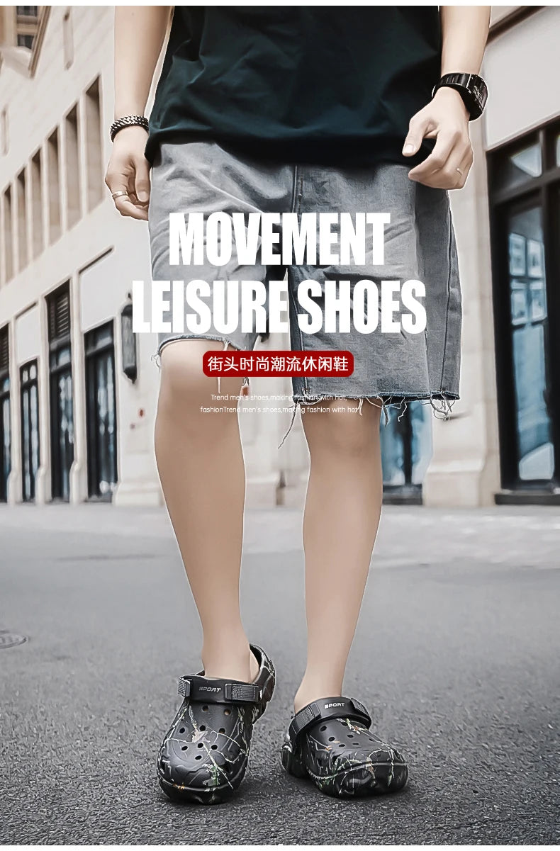 Men Shoes Slippers Men Garden Flat Sandals Platform Sandals Man Summer Sandals 2024 Male Sneakers Outdoor Flip Flops Home Clogs