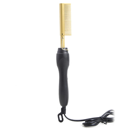 Electric Hot Comb Hair Straightener High Temperature Adjustable Temperature Iron Comb Straighten Or Curl Hair Ceramic Press Comb