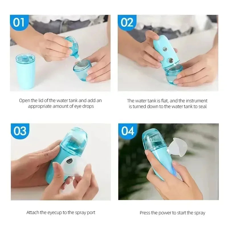 Nano Eye Care Device - Eye Massager with Steam Atomization, Spray for Dry Eyes, Hydrating & Nourishing
