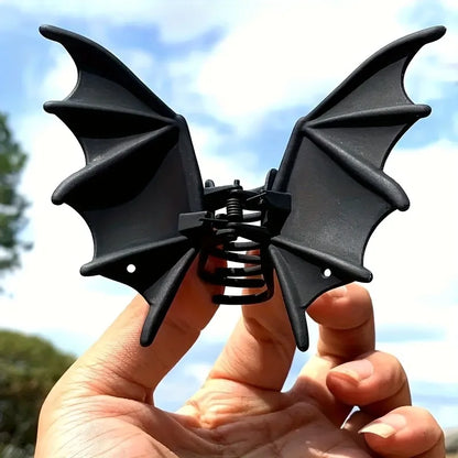 Halloween Party Cool Bat Lady Metal Hairpin Punk Style Ball Party Braiding Small Design Shark Clip Dress up Hair Accessories