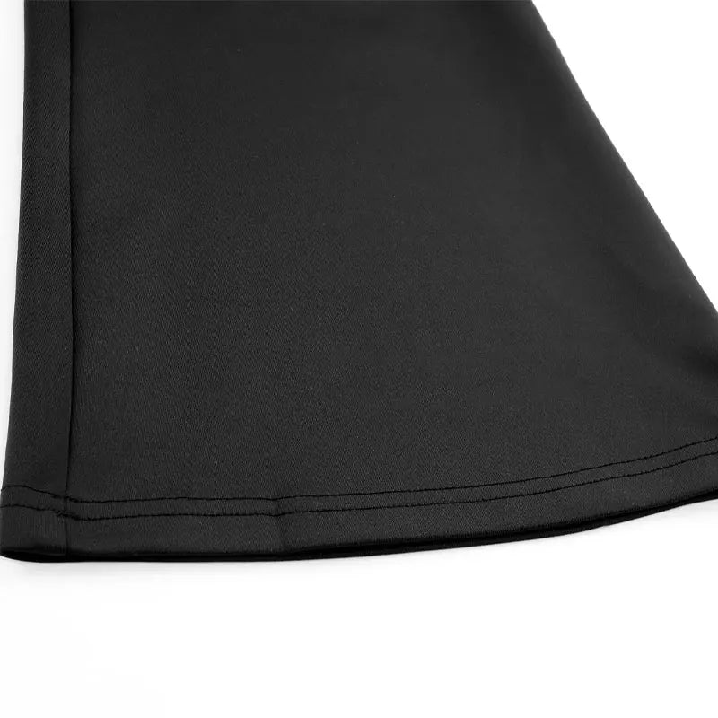 Summer New Women's Trousers Black Sexy Slim Hip-lifting Bell Bottoms Streetwear Fashion Female Versatile Pants Knitted Clothing