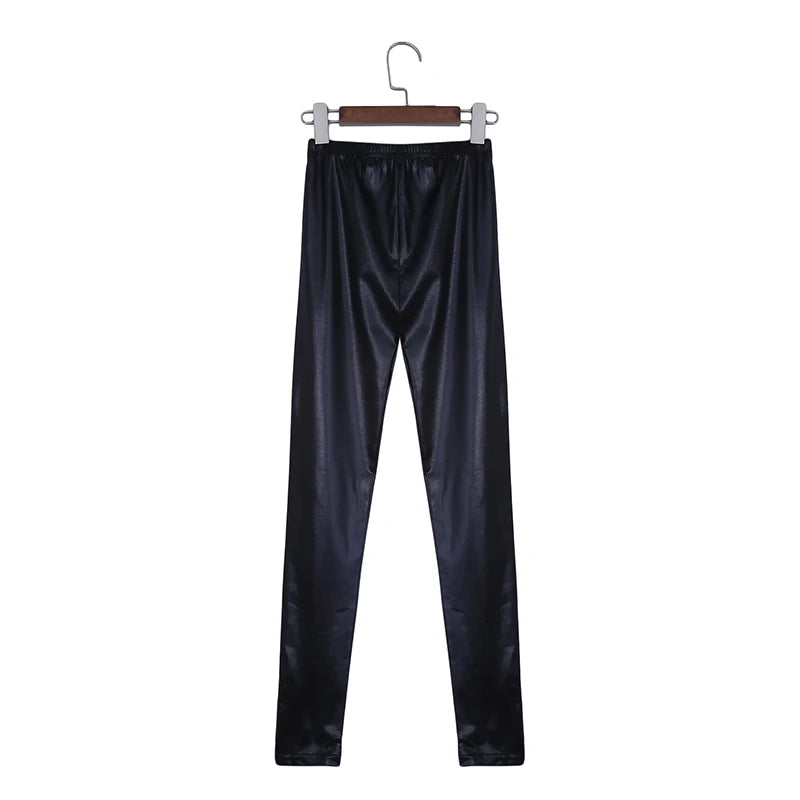 Women Seamless Leggings Elastic Slim Fit Tight Pants Female Solid Color Thin Style Workout Cropped Pants Sexy For Ladies