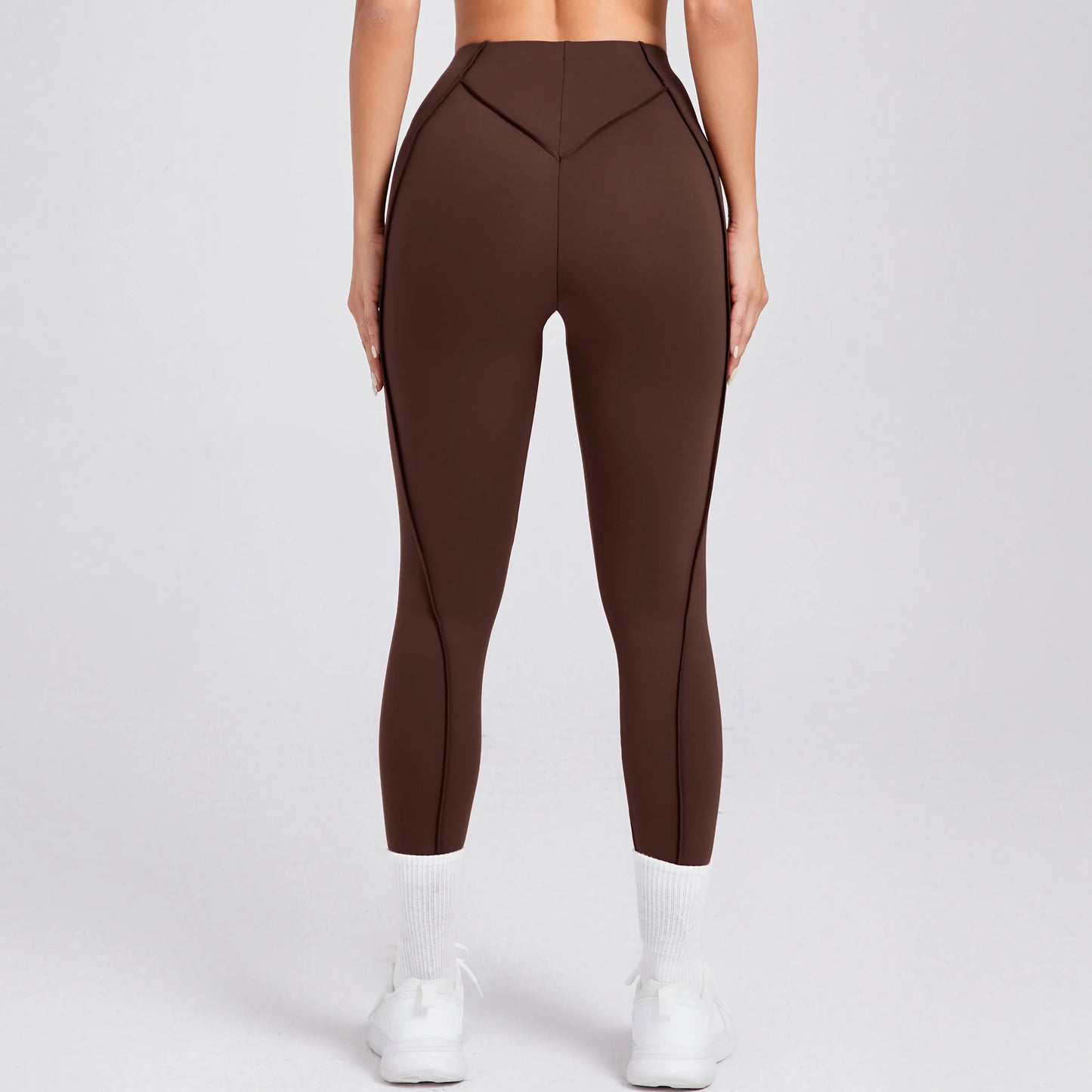 Women Nude Straps Yoga Pants Squat Proof Workout High Waist Leggings Fitness Pant Female Active Wear Legging