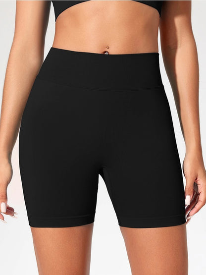Summer High Waisted Yoga Shorts Fashionable and Sexy Running Fitness Pants Solid Color Yoga Leggings