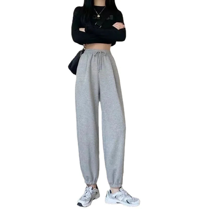 New Joggers Sports Hip Hop Running Pants Drawstring Women Lady Girls Sweatpants Comfortable Oversized Female Streetwear Trousers