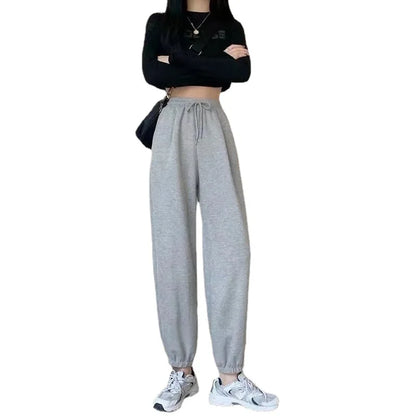 New Joggers Sports Hip Hop Running Pants Drawstring Women Lady Girls Sweatpants Comfortable Oversized Female Streetwear Trousers