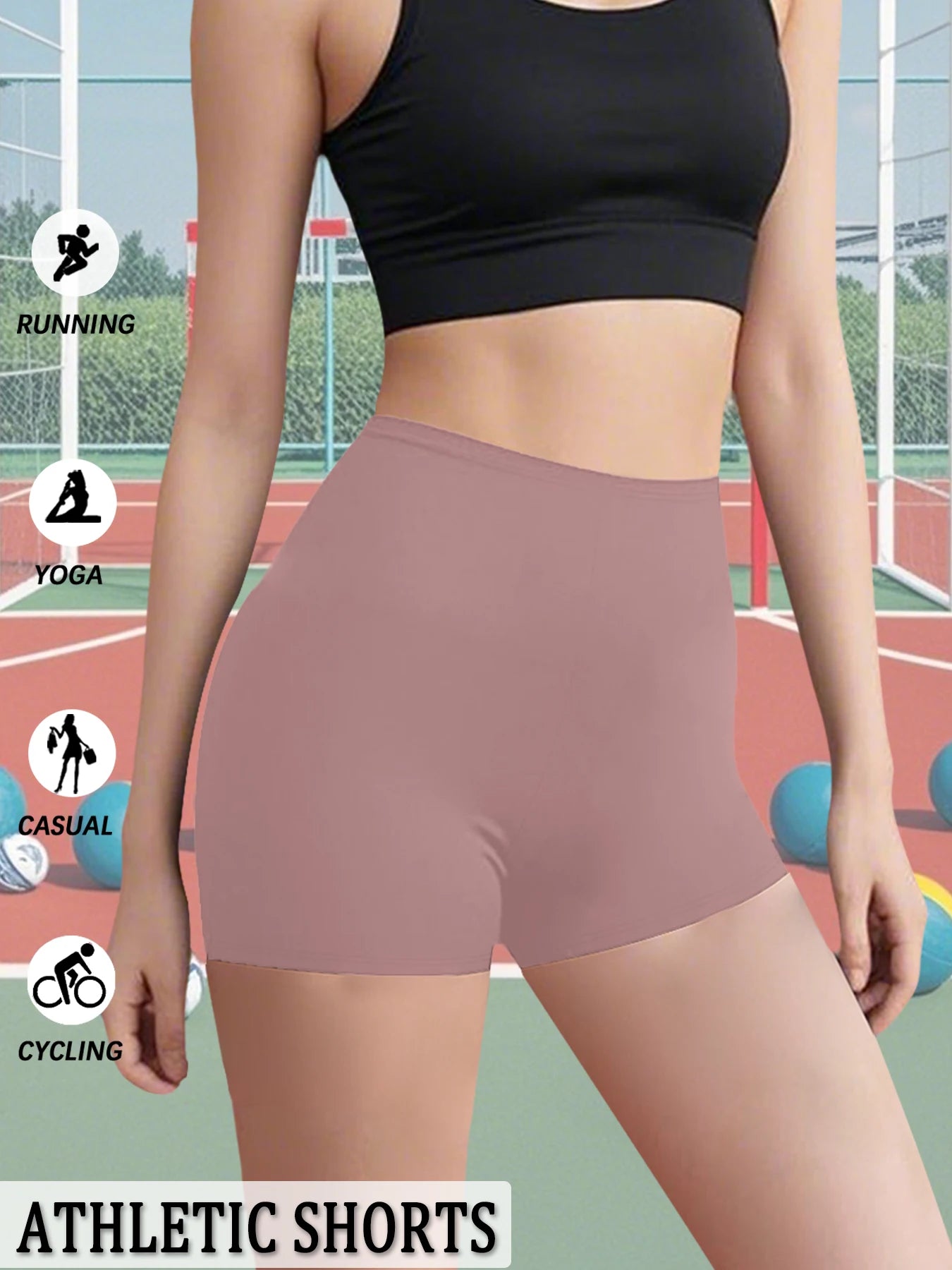 Biker Shorts For Women Super Soft No See Through Workout Yoga Running Cycling Push Up Gym Fitness Shorts Women's Activewear