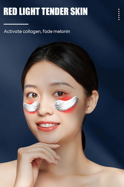 EMS Pulse Micro-current Led Red Light Eye Care Therapy Device Eye Massager For Treatment Under Eye Wrinkle To Relieve Fatigue
