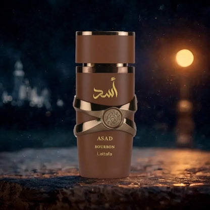 Lattafa Asad Bourbon for Unisex Eau de Parfum Spray, 3.4 Ounce / 100 ml NEW IN BOX