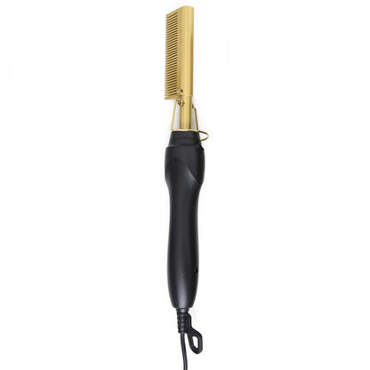 Electric Hot Comb Hair Straightener High Temperature Adjustable Temperature Iron Comb Straighten Or Curl Hair Ceramic Press Comb