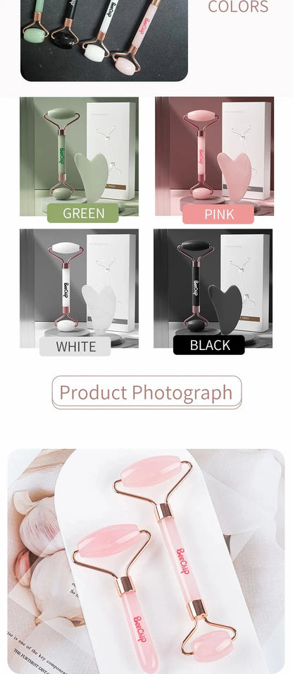 Roller & Gua Sha, Face Roller, Facial Roller Skin Care Tools Massager Resin Facial Massage For Face, Eyes, Neck, Body