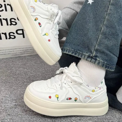 Stylish Light Trends 2025 Round Toe High on Platform Shoes for Women Designer Luxury Daily Routine New In 39 Woman Footwear Sale