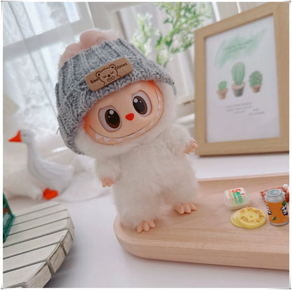 Retro Trend Camera Suit Pants Striped Overalls For labubu big into energy For Ropa labubu V3 V2 V1 doll clothes Accessories