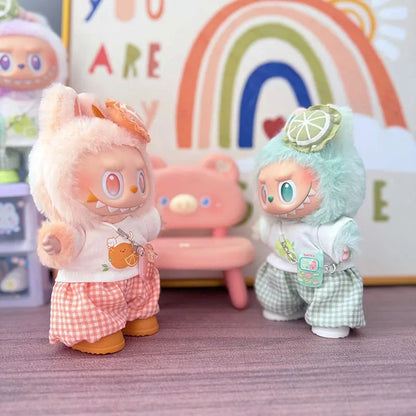Labubu 3.0 Big Into Energy Doll Clothes 4-piece Set for Refreshing Summer Outfits Suitable for Ropa Labubu