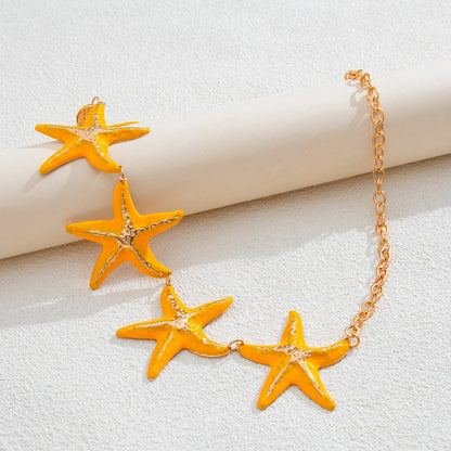 KunJoe Sexy Creative Beach Starfish Waist Chain for Women Bohemian Star Belly Chain Summer Body Jewelry Bikini Dress Belt New