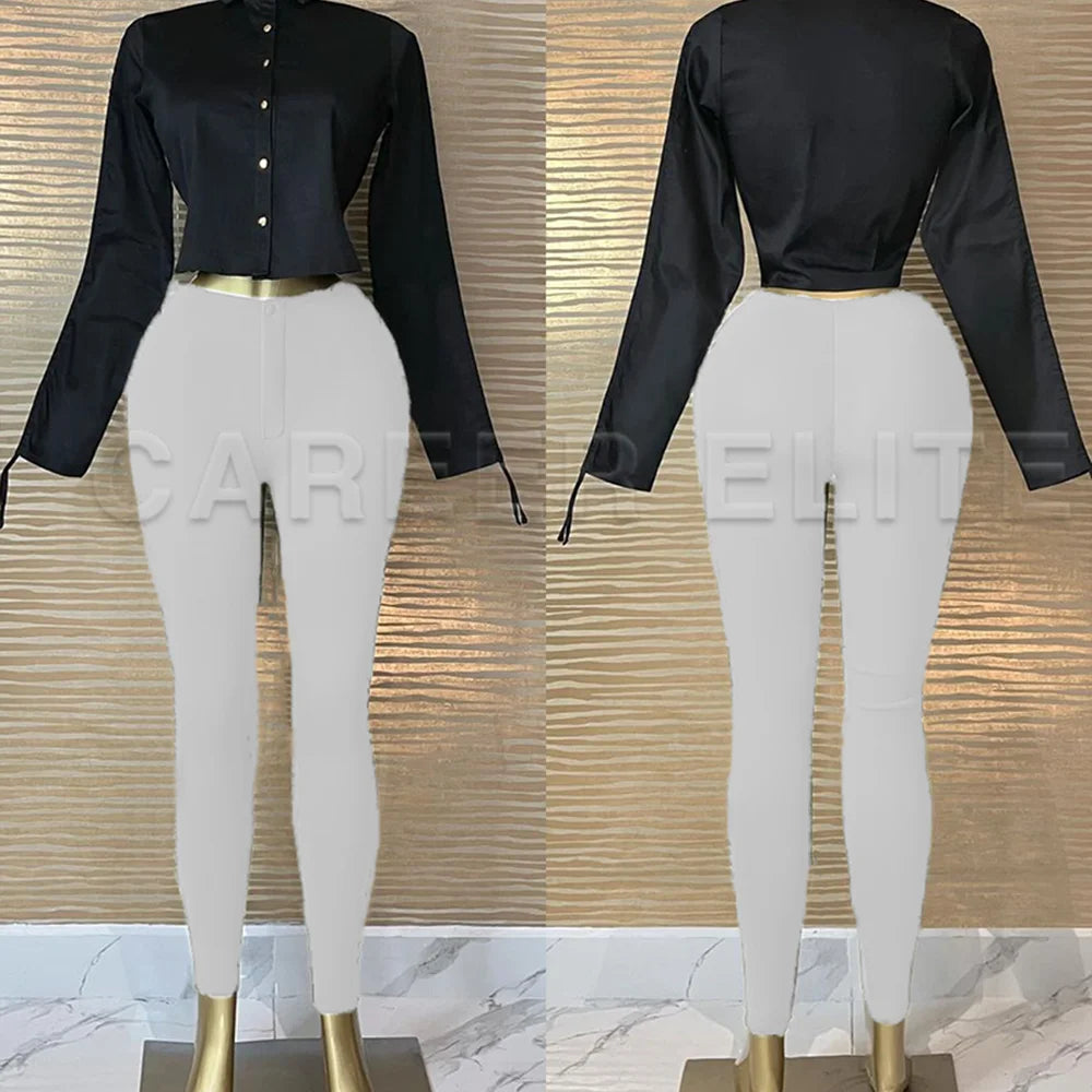 New Leggings Pants for Women High Waisted Skinny Pants Slim Fit Stretchy Fashion Length Trousers Hip Lifter Sexy Charming Curves