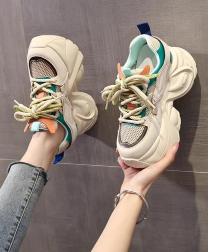 Trends 2025 Stylish Lace Up Athletic Shoes for Women Walking New In Deals Fashion Designer Luxury Light Woman Footwear On Sale