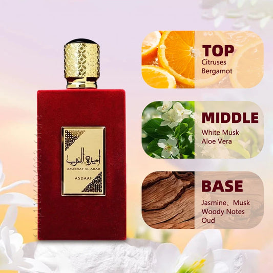 Lattafa Asdaaf Ameerat Al Arab Eau de Parfum Spray For Women Original High Quality Arabian Perfume Longlasting Attract Women Men