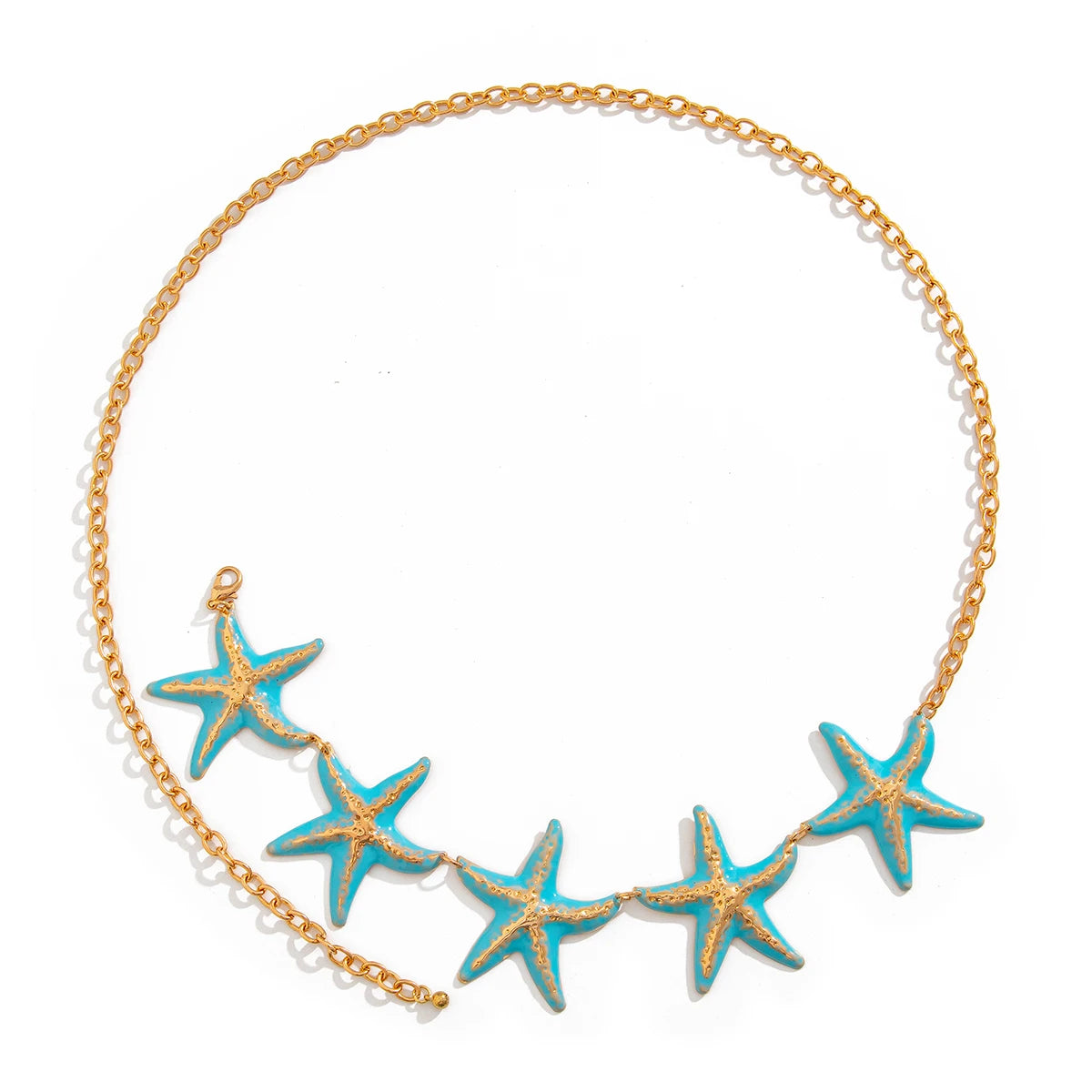 KunJoe Sexy Creative Beach Starfish Waist Chain for Women Bohemian Star Belly Chain Summer Body Jewelry Bikini Dress Belt New